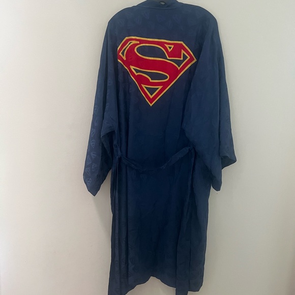 DC Comics Superman Dark Blue Men's Robe - Picture 8 of 12
